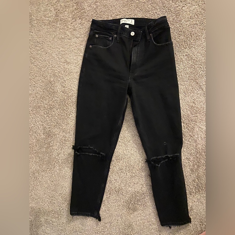 Abercrombie Mom High Rise Curve Love Denim